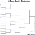 12 Team Double Elimination Bracket Fillable