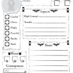 A Time Of War Character Sheet Fillable