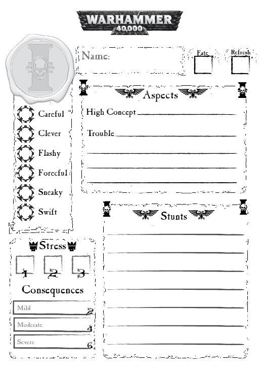 A Time Of War Character Sheet Fillable