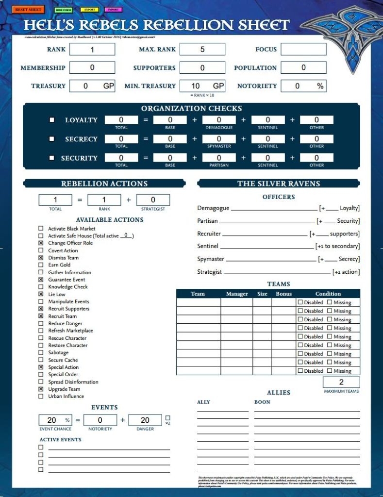 Age Of Rebellion Form Fillable Character Sheet