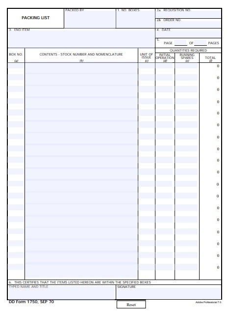 Army Dd Form 1750 Fillable Fillable Form 2023