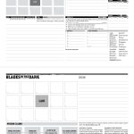 Blades In The Dark Fillable Character Sheet