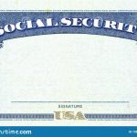 Blank Fillable Social Security Card Template