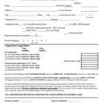 Boy Scout Registration Form Fillable