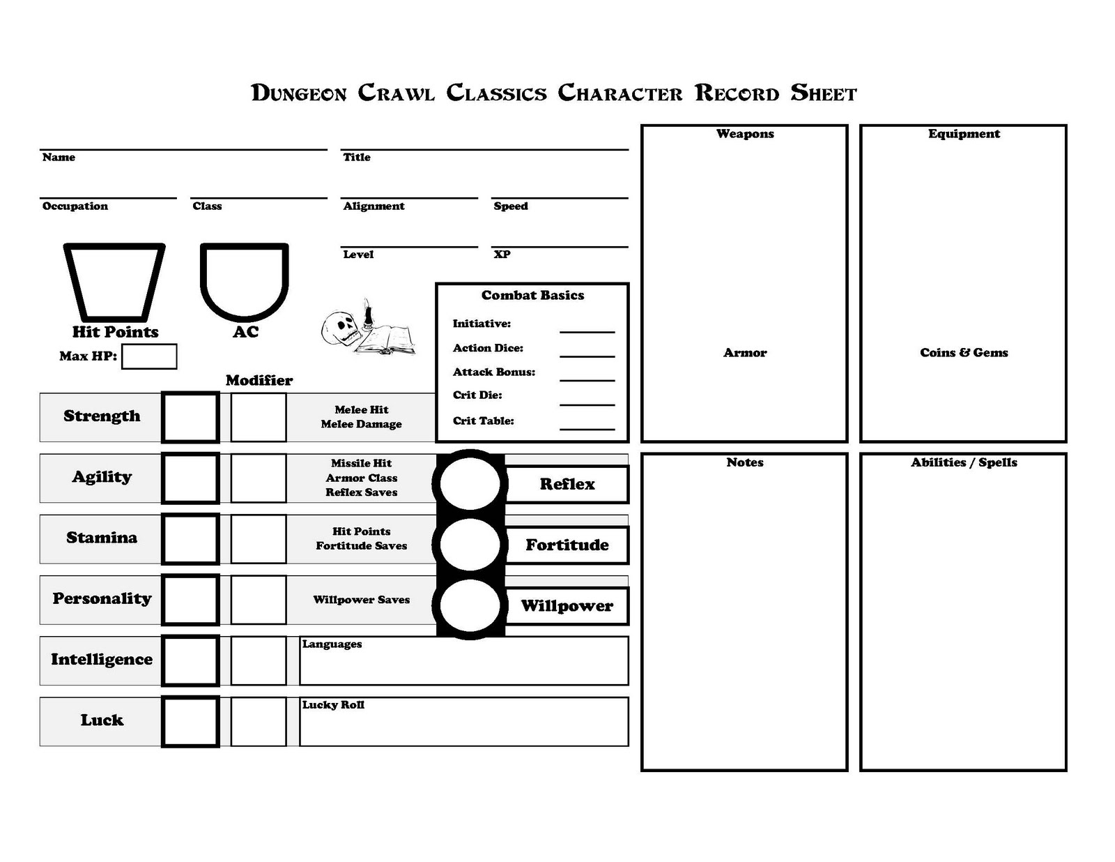 Dc Adventures Character Sheet Fillable