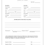 Fillable Bill Of Sale Form Free Printable