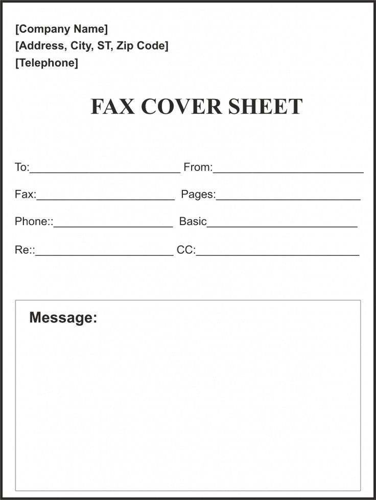 Fillable Fax Cover Sheet Template Word 2022