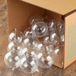 Fillable Food Safe Christmas Ornaments Bulk