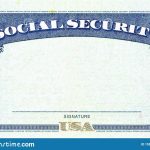Fillable Social Security Card Template