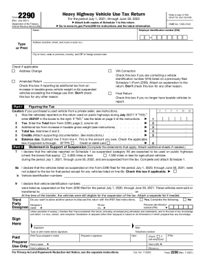 2290 Tax Form Fillable And Printable 2022 2022
