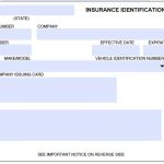 Blank Fillable Auto Insurance Card Template