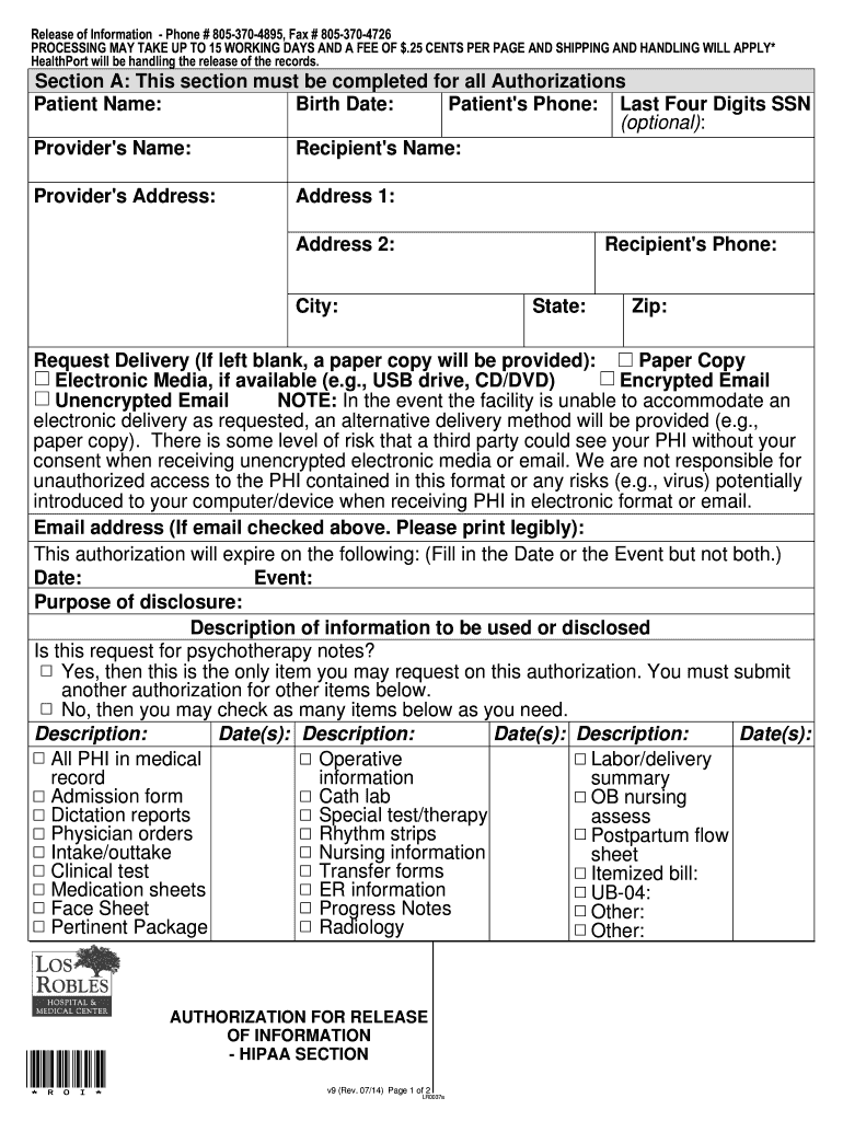 Emergency Room Fillable Hospital Discharge Papers