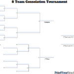 Fillable 8 Team Consolation Tournament Bracket