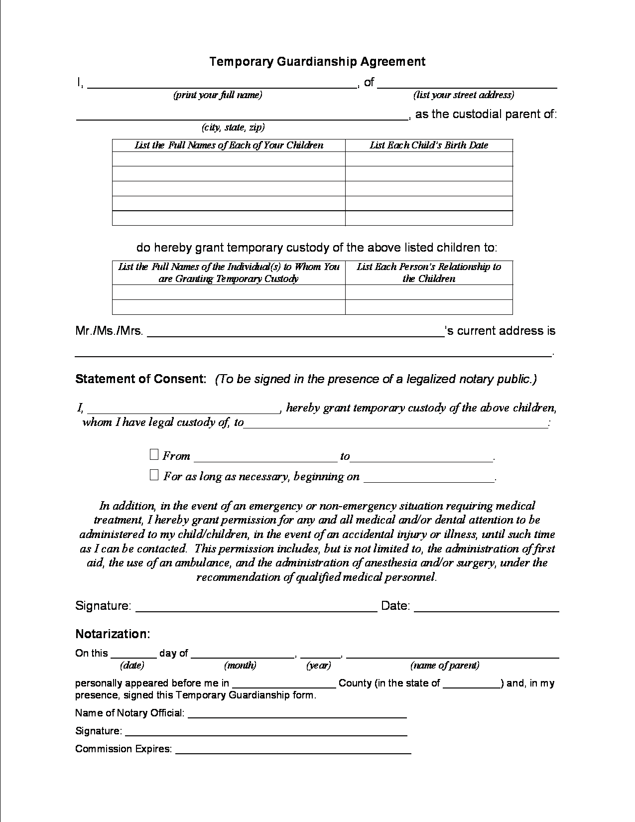 Free Printable Forms For Child Custody Fillable Form 2023