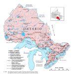Free Printable Map Of Ontario