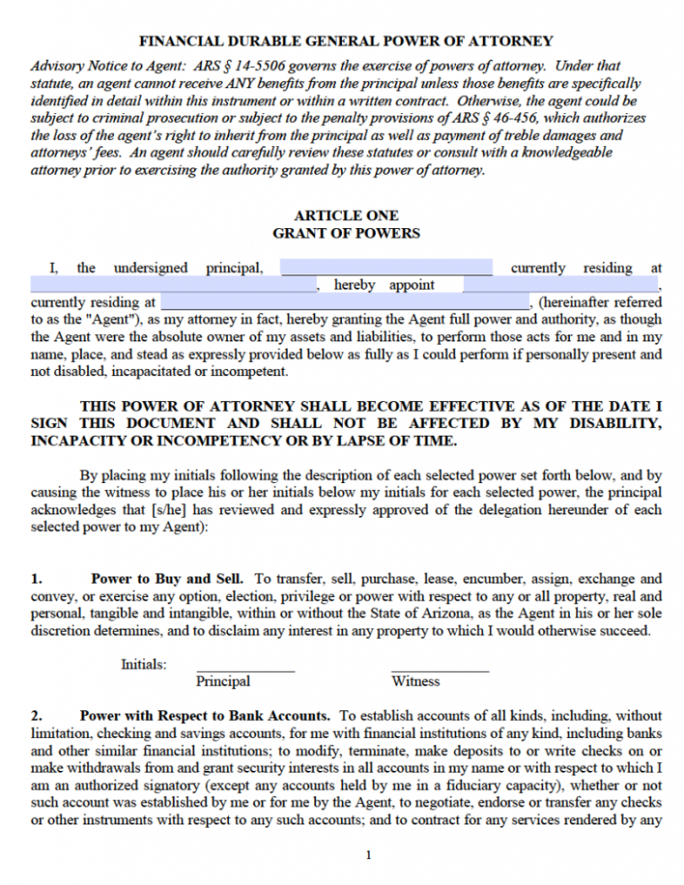 free-printable-power-of-attorney-forms-for-arizona-fillable-form-2023