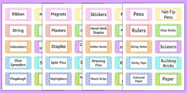 Free Printable Teacher Toolbox Labels