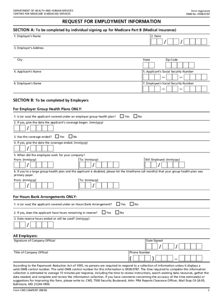 Medicare Form Cms L564 Printable Form Fillable Form 2023