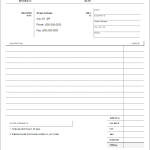 Printable Blank Invoice Template Free