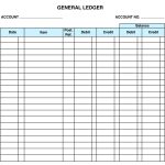 Printable Blank Ledger Template