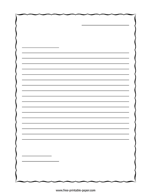 Printable Blank Letter Template Fillable Form 2023