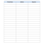 Printable Blank Petition Form