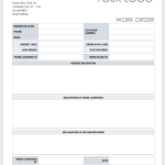 Printable Blank Work Order Form