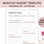 Printable Budget Tracker Template