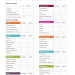 Printable Budget Worksheet Pdf Free