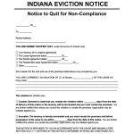 Printable Eviction Notice Indiana