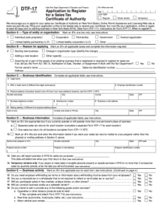 Printable Form Dtf-17 - Fillable Form 2023