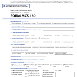 Printable Form Mcs-150