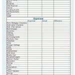Printable Home Budget Forms
