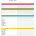 Printable Household Budget Worksheets Pdf