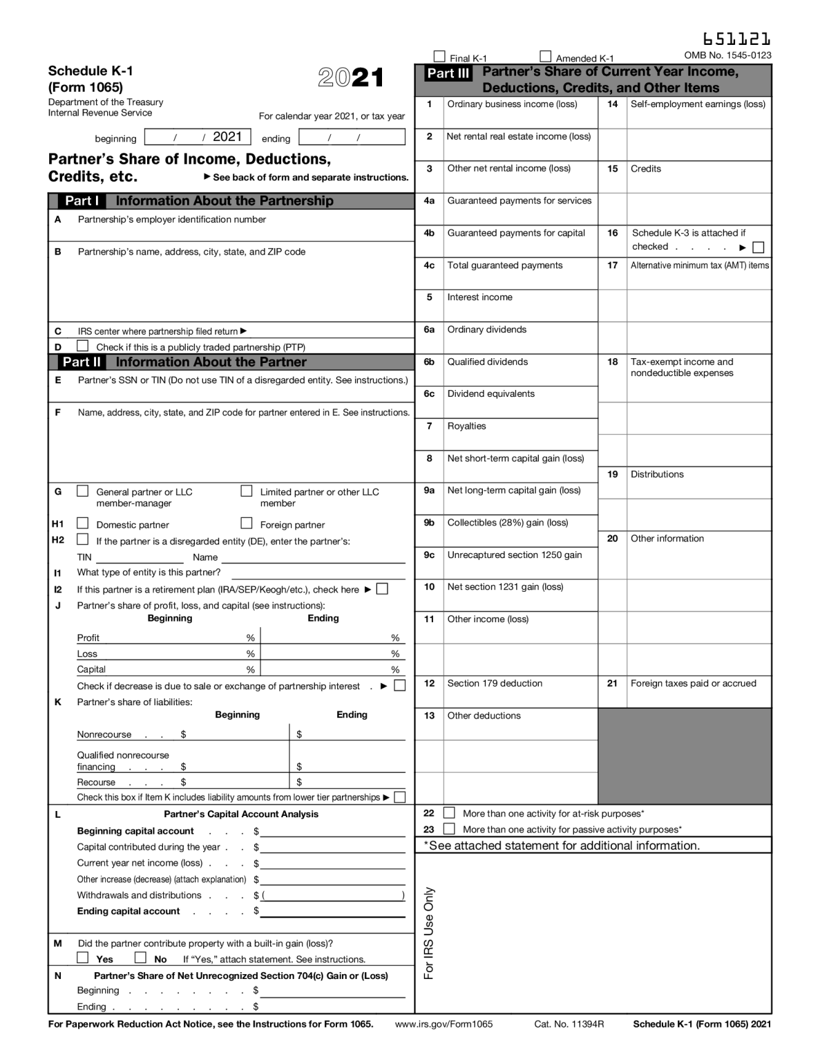 Printable K 1 Form Fillable Form 2024