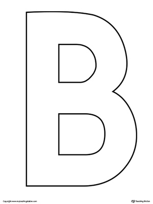 Printable Letter B Template