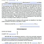 Printable Power Of Attorney Form Texas