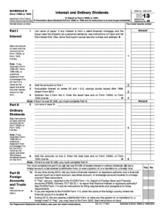 Printable Schedule B Form - Fillable Form 2024