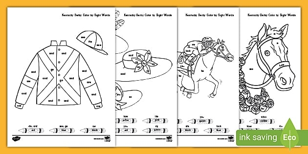 Printable Tracing Form Kentucky Derby