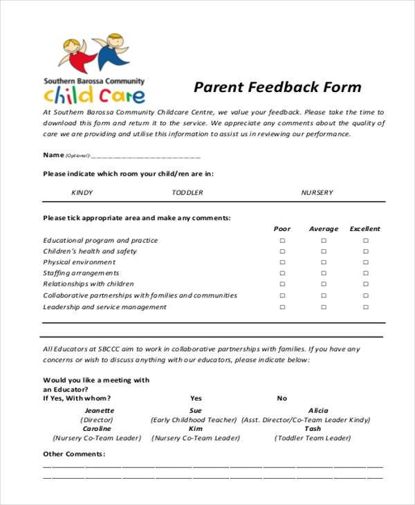 Programs For Parents Forms