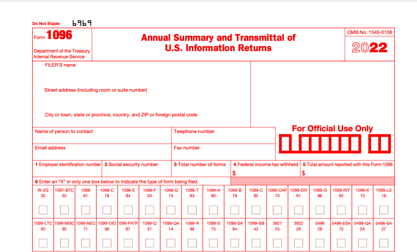 Form 1096 A Simple Guide Bench Accounting