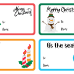 10 Best Christmas Gift Tags Printable Templates Printablee