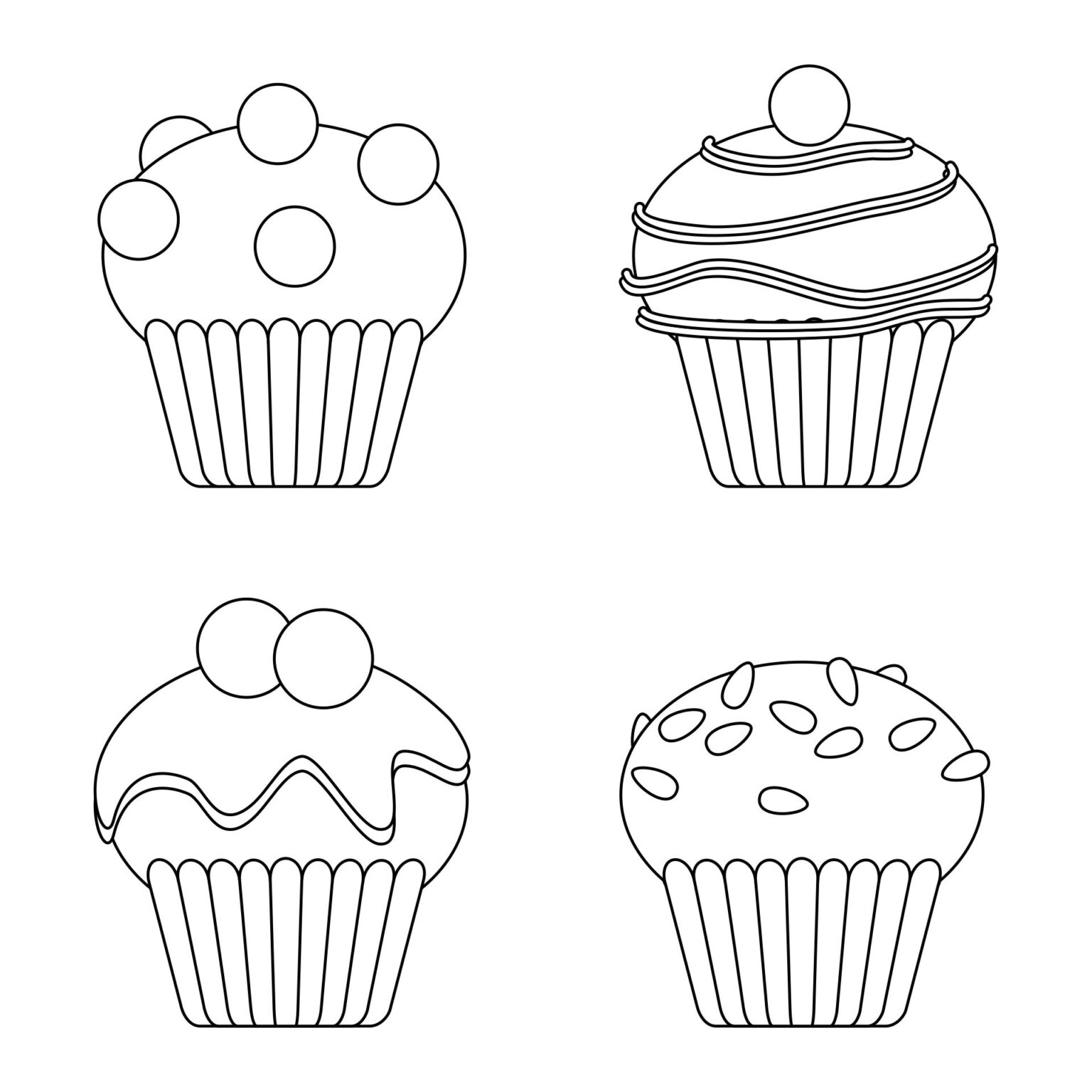 10 Best Cupcake Printable Template For Preschool Printablee Fillable 