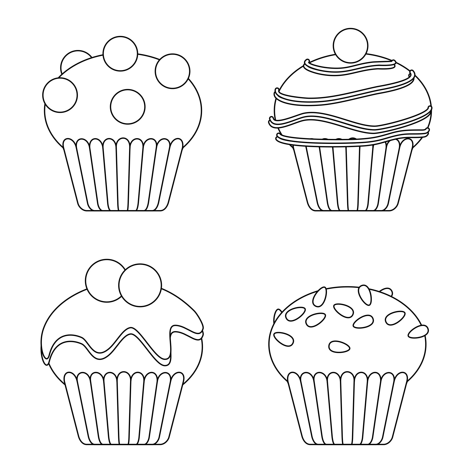 10 Best Cupcake Printable Template For Preschool Printablee