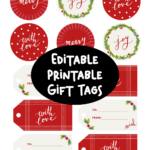 10 Best Free Editable Printable Gift Tags Printablee