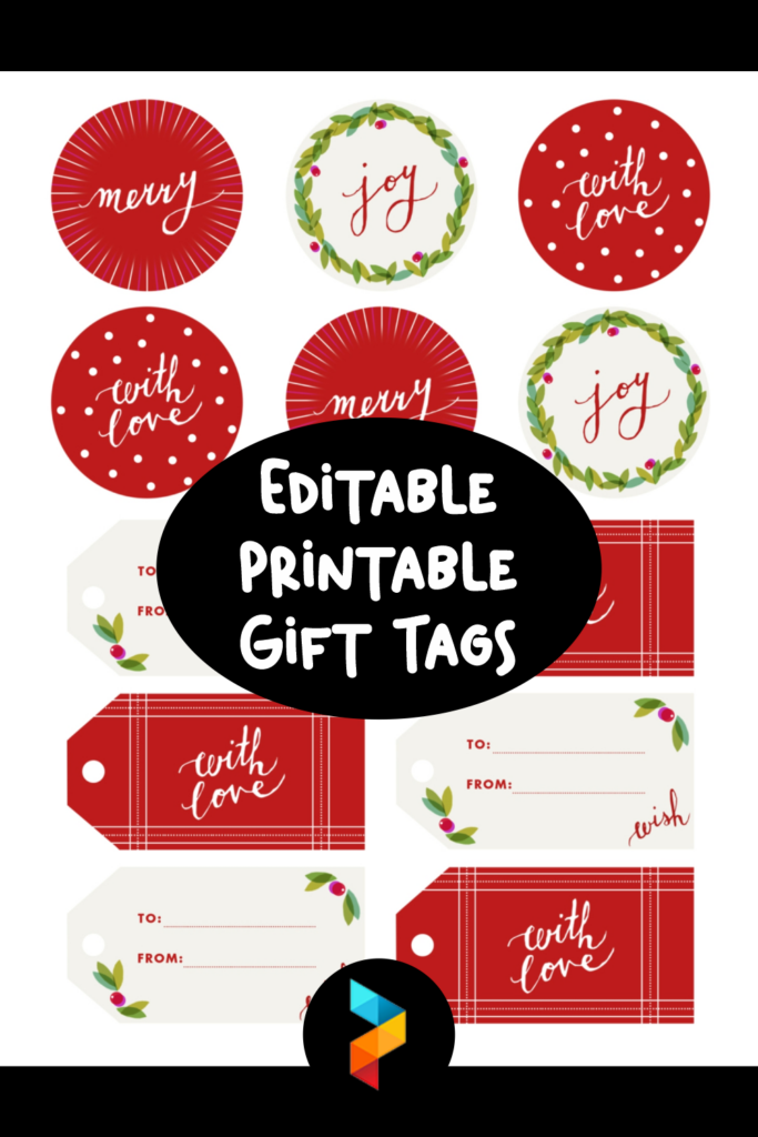 10 Best Free Editable Printable Gift Tags Printablee