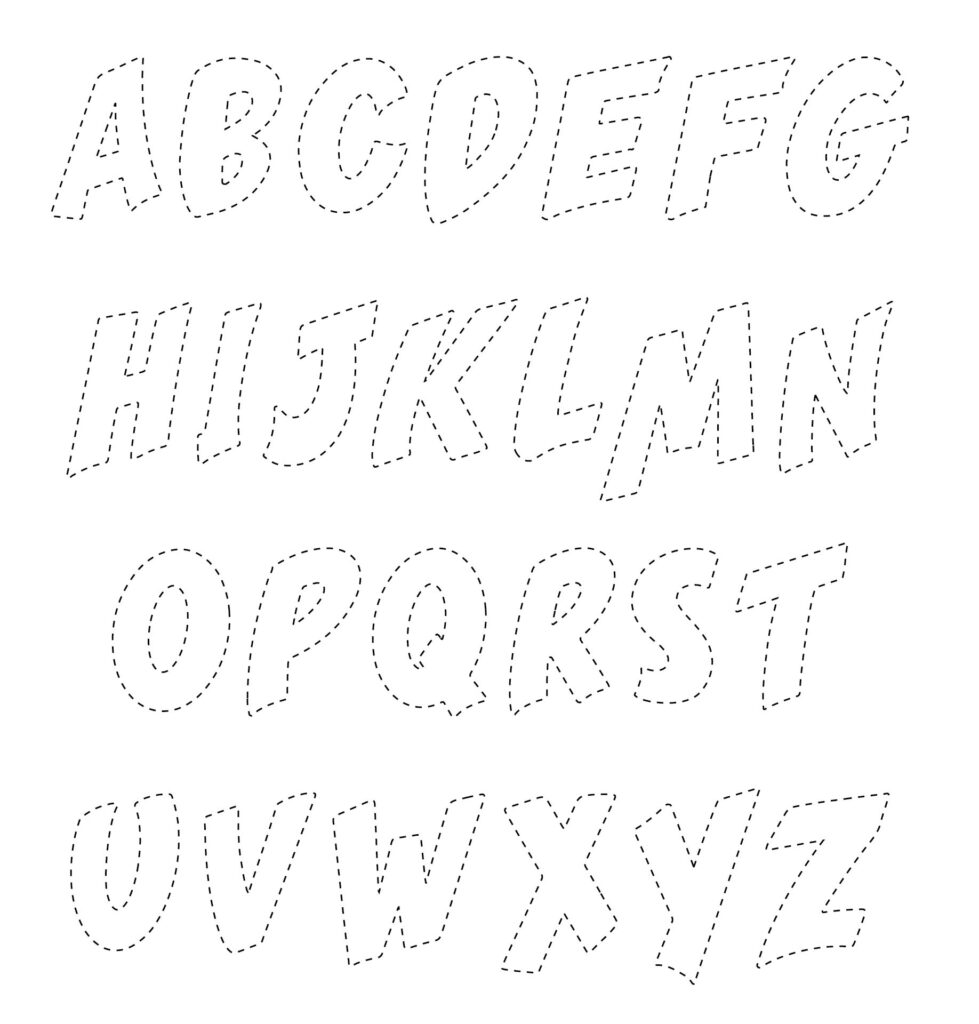 Printable Alphabet Applique Letter Templates Free