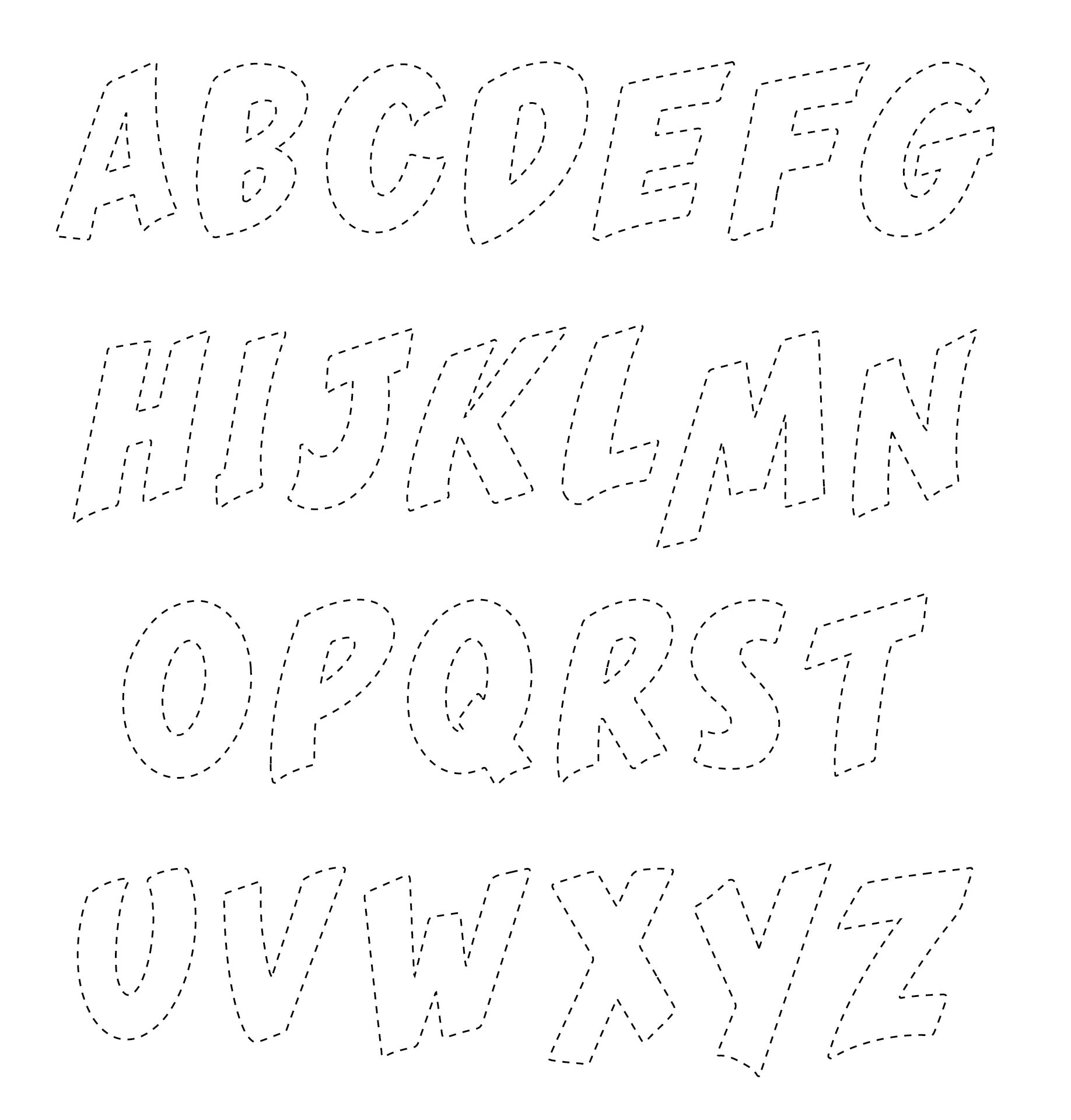 10 Best Free Printable Alphabet Designs Printablee