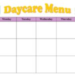 10 Best Free Printable Blank Menu For Day Care Daycare Menu Free Printable Menu Printable Menu