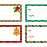 10 Best Free Printable Christmas Labels Templates Printablee